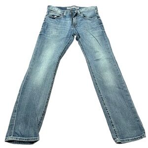 Express Light Blue Flex Stretch Straight Jeans Rocco Slim Fit Jeans Size 30x30
